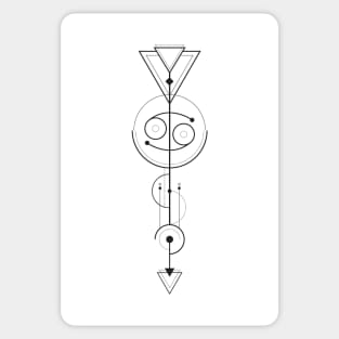 Cancer Arrow - Geometric Astrology Sticker